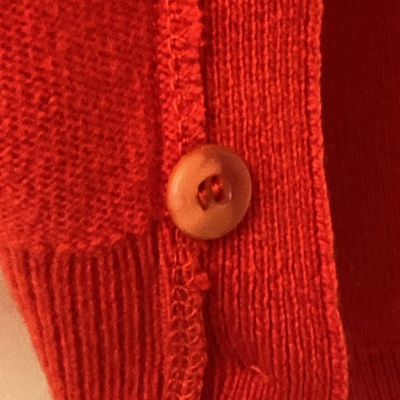 - gorgeous Pringle Cardinal Red Cashmere Cardigan M - Picture 6 of 7